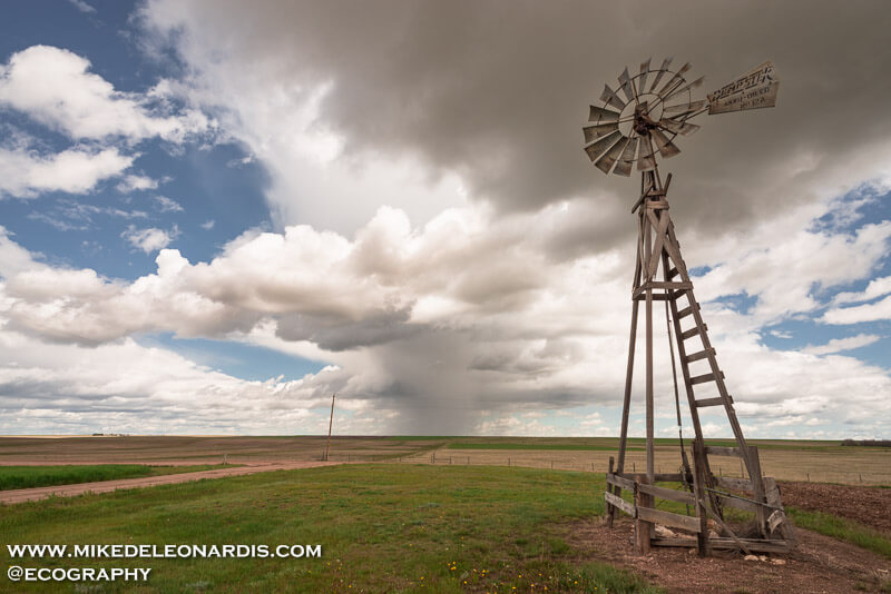 Wyoming Storm Over The Windmill