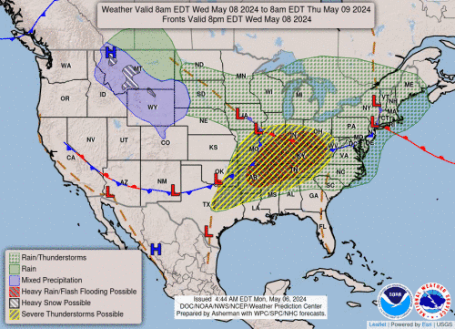 Day 3 US Weather Map